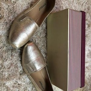 Champagne Gold BAMBOO Slip on Shoes